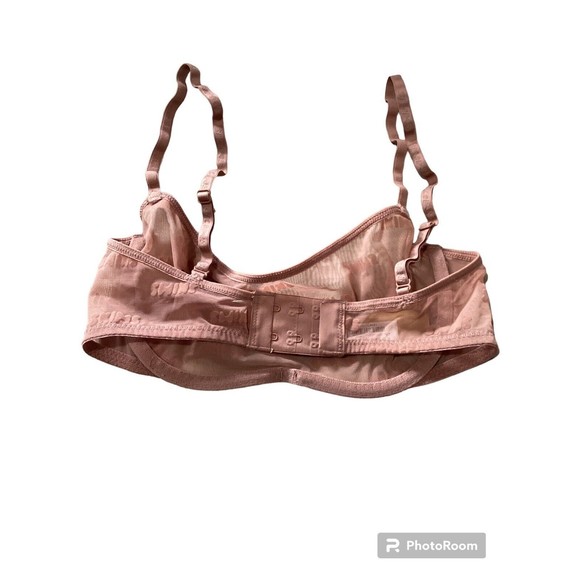 Skims After Hours Straight Neck Underwire Bra In Rose Clay - Picture 3 of 5